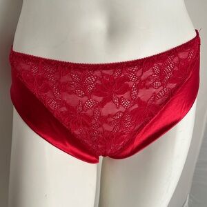DiAmande red lace and satin panty
